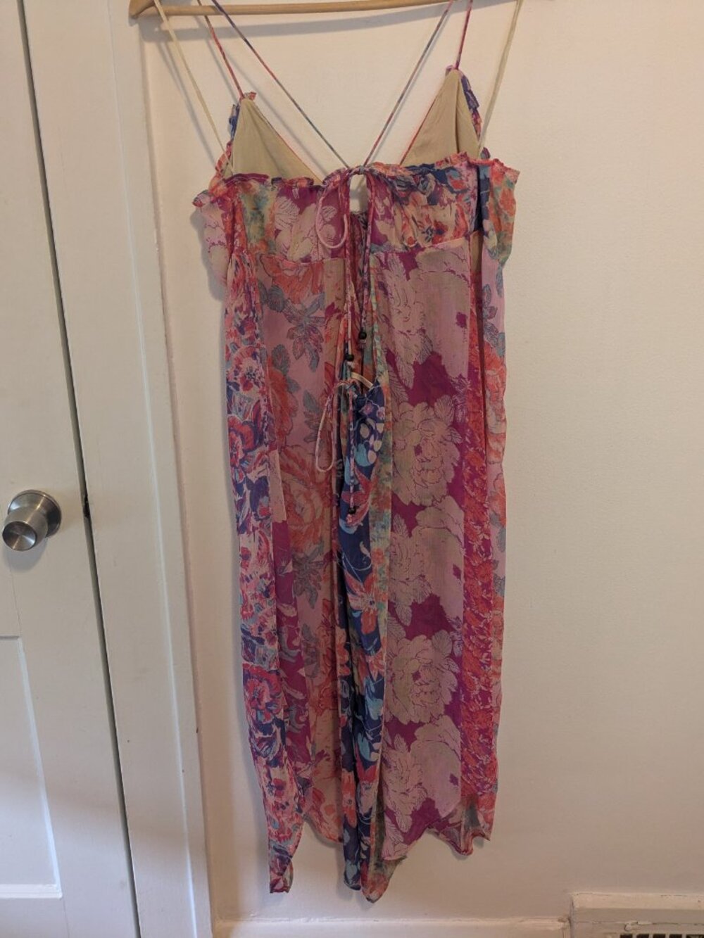 Free People Pink All The Pretty Things Tunic Slip Dress - Picture 9 of 16